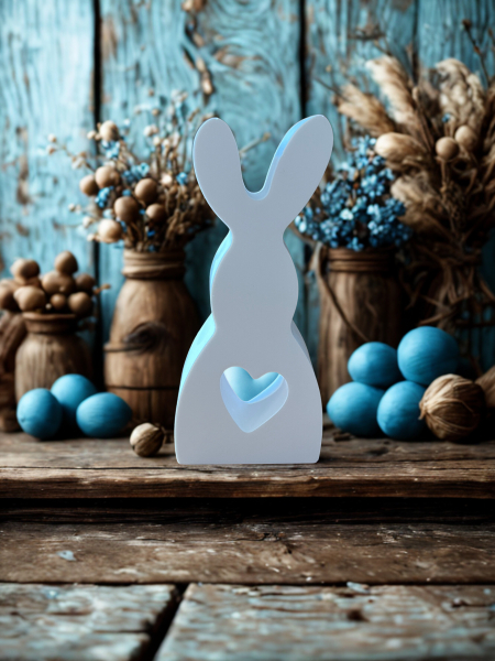 Hase mit Herz / Osterdeko